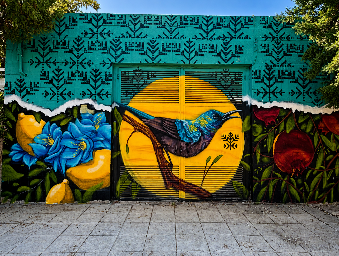 Brand collaborations — large-scale underwater mural